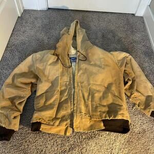 Vintage distressed workwearon the job